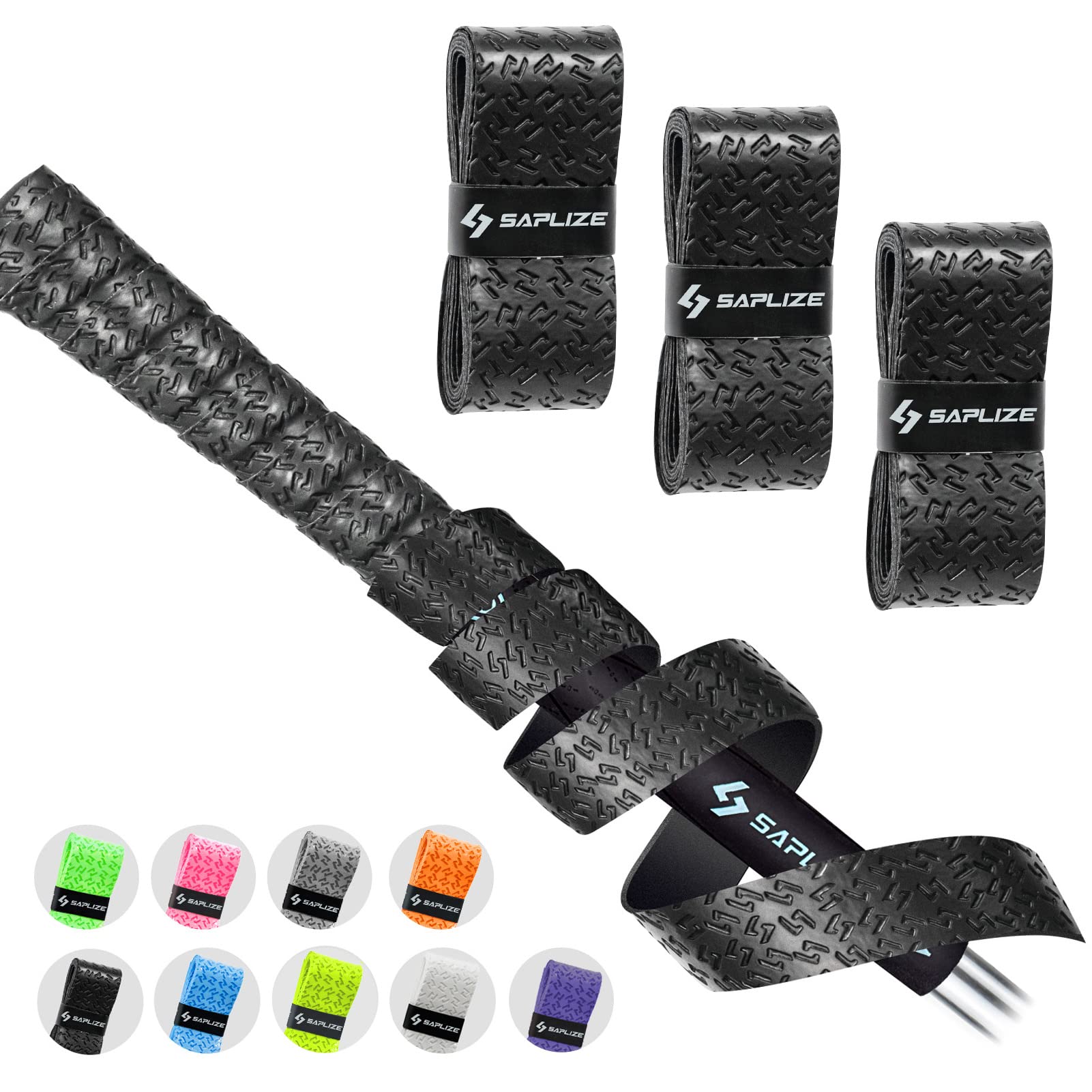 SAPLIZE Golf Grip Wrapping Tapes, 15-Pack Tacky PU Overgrip Tapes, New Regripping Solution for Golf Club Grips