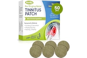 TOPICY Tinnitus Relief for Ringing Ears, Natural Herbal Formulation Tinnitus Treatment Patches for Hearing Loss & Eār_āche Relieves, Improves Hearing & Boost Blood, 50 PCS