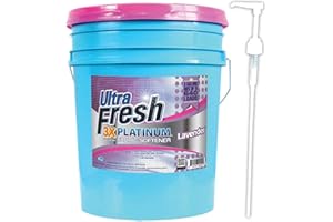 Ultra Fresh Platinum Fabric Softener for Laundry up to 640 Loads, Lavender, 5 Gallons - Fabric Odor Remover to Wash Clothes and Sheets