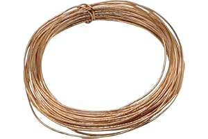 QOOMOG 99.9% Soft Copper Wire,14 Gauage(1.63 mm),1 Pound 85FT Spool Pure Copper Wire for Jewelry Making, Beading,Electroculture