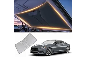 LZYYQX Windshield Sun Shade for Infiniti G25 G35 G37 Q60 EX25 QX50 Front Window Shades Cover for 2010-2024 Infiniti Windshield Sun Visor Protector Car Accessories