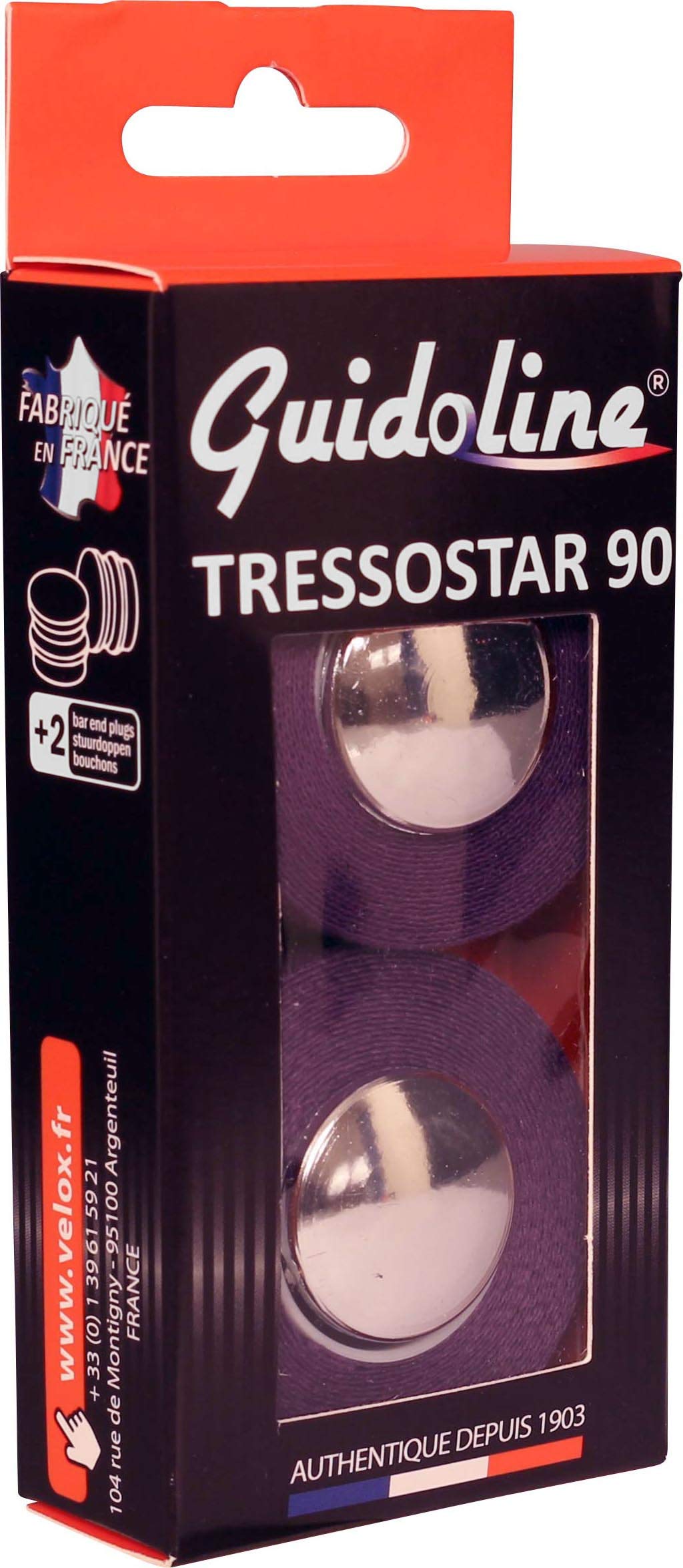 Velox Guidoline Tressostar 90 Cotton Handlebar Tape, Violet
