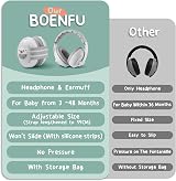 Boenfu Baby Ear Defender 2-in-1 Pink Adjustable Noise Reduction Earmuffs 25 dB view 5