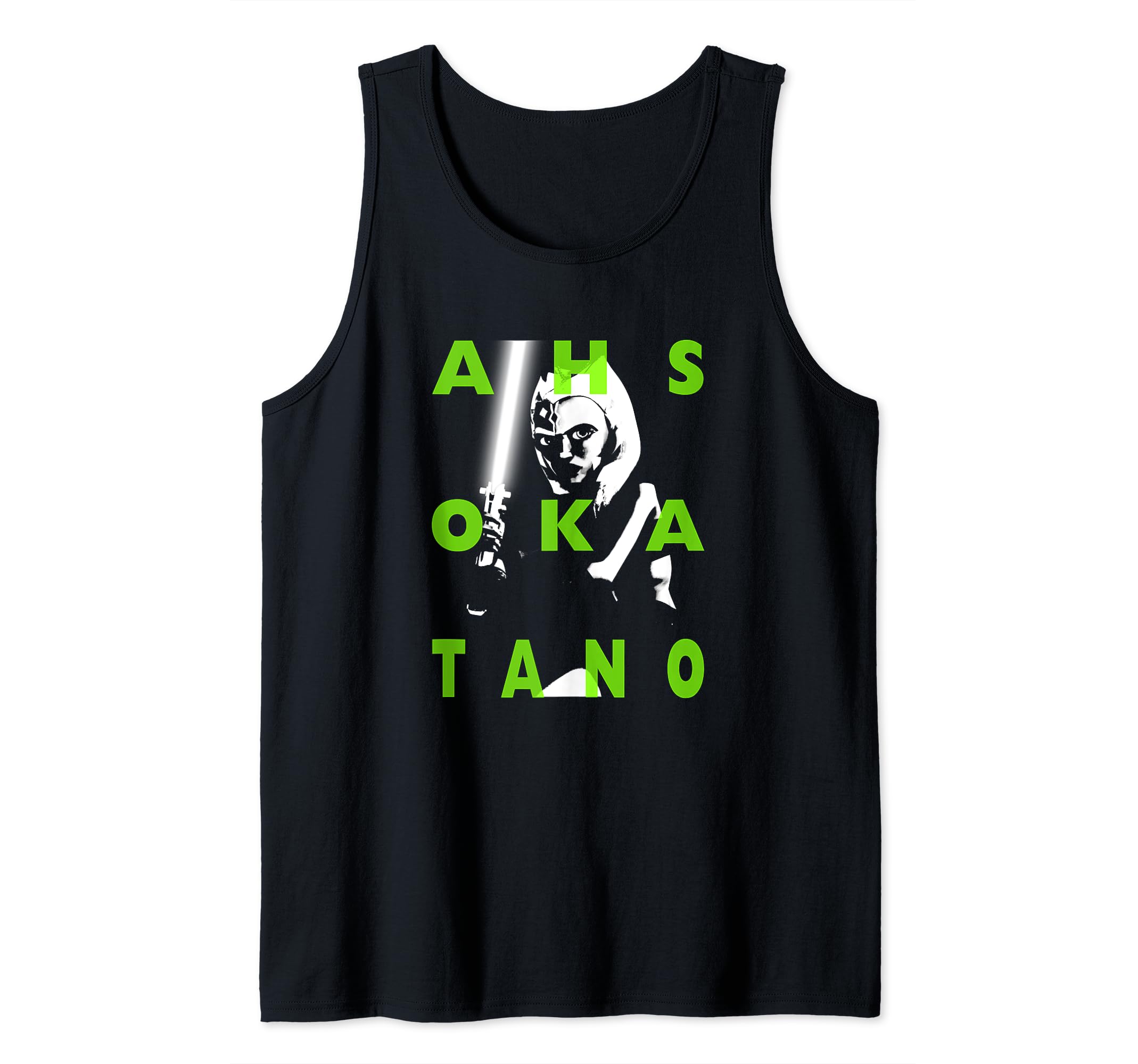 Star Wars: Clone Wars Ahsoka Tano Text Overlay Tank Top