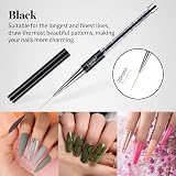 Beetles Gel Polish Nail Art Liner Brushes Set 5 Sizes 5/7/9/11/20mm 17.5cm view 7
