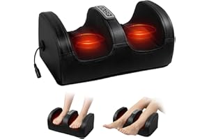 Cotsoco Foot Massager with Heat, Foot Massager,3 Modes Shiatsu Foot Massager with Massage Roller, Foot and Calf Massager, Fee