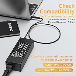 90W Power Cord Compatible with HP All-in-One