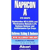 Alcon Naphcon-A Allergy Relief Eye Drops, 0.5-Ounce Bottles (Pack of 2)