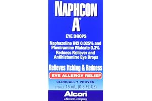 Alcon Naphcon-A Allergy Relief Eye Drops, 0.5-Ounce Bottles (Pack of 2)