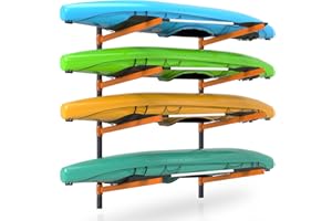 UOKRR Kayak Storage Rack, Wall Mount Kayak Racks for Indoor Outdoor Storage, Heavy Duty Adjustable Kayak Rack for Garage, Spacesaver