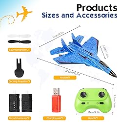 RC Plane, Remote Control Wireless Airplane Toy - RC