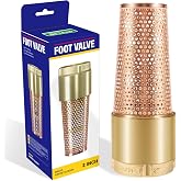 2 Inch Foot Valve for Irrigation Pump, One-Way With ZEBRA MUSSEL Strainer | No-Lead Brass Foot Valve