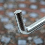 Faithfull Manhole Keys Pair Bent O Shape End 10mm 25mm Depth 200mm Zinc Plated view 2