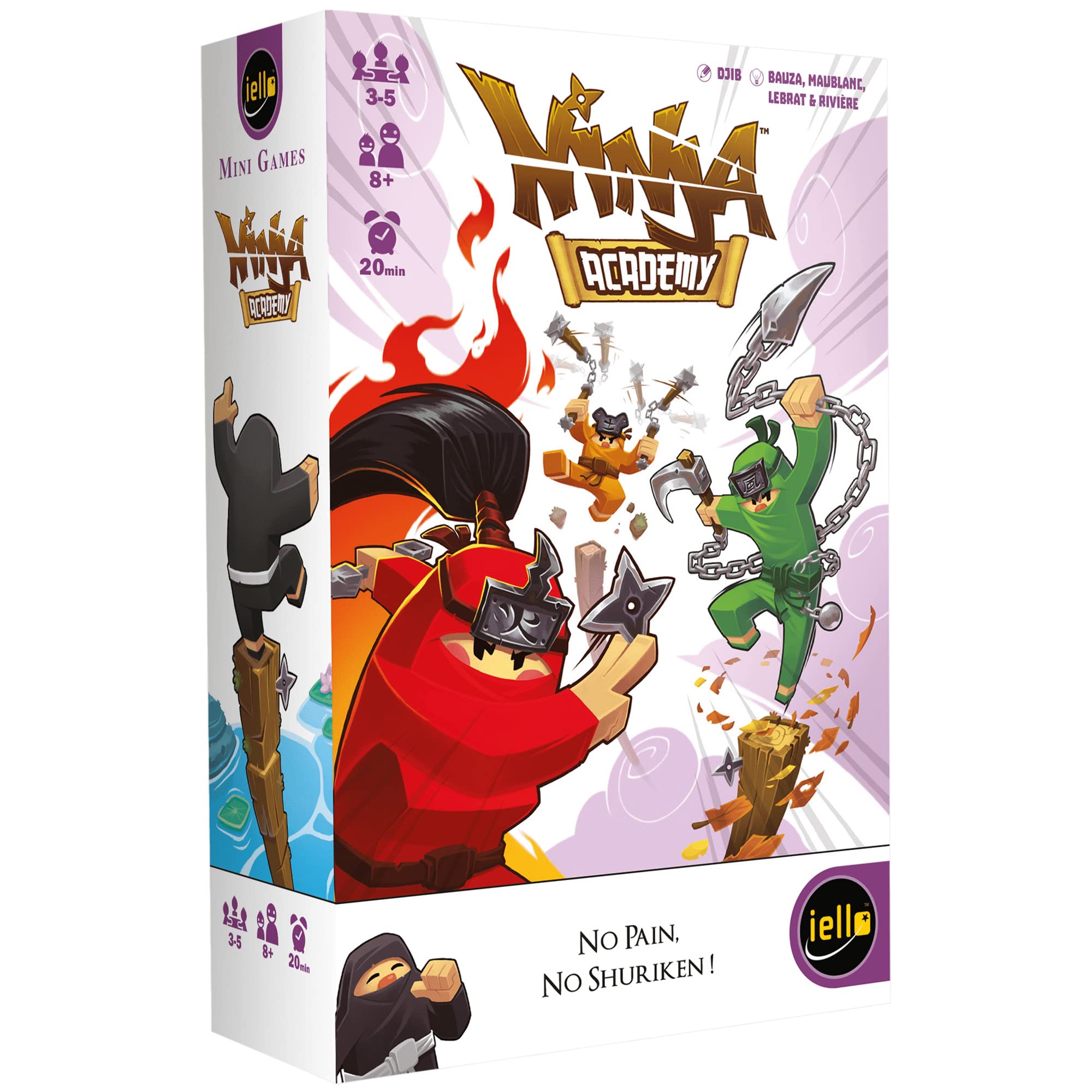 Iello | Ninja Academy | Card Game | Ages 8+ | 3-5 Players | 20 Minutes Playing Time