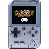 Kids Handheld Game Console Pre-Loaded 400 Classic Games, Portable Video Game Console with 2.8" Color Screen, Rechargeable Battery, Handheld Electric Game Console for Boys Girls (Grey)