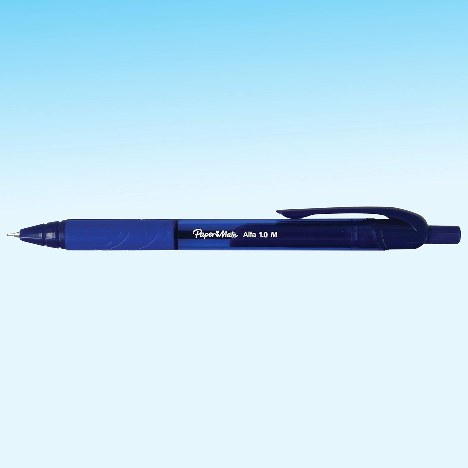 Paper Mate Alfa Retractable Ballpoint Pens, Blue, 12 count (Pack of 1) - Image 3