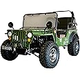 125CC Willys GO Kart | Venom | 125CC COOLSTER GO-Kart for Children, Young Adults (Army Green)
