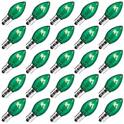 Brightown 25-Pack C7 Christmas Replacement