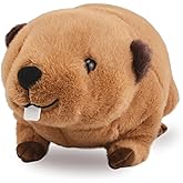 Lifelike Beaver Stuffed Animal with Big Front Teeth Animated Plush Nutria Toy Doll Super Realistic Beaver Act Like Real Excellent Gifts for Kids Birthday Party or Stuff Collection 15 Inches (Large)