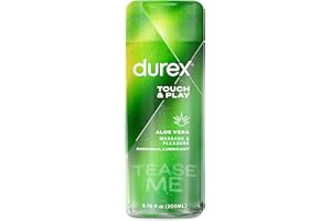 Durex Lubricant, Play Massage 2 in 1 Lube, Soothing Aloe Vera, 200 ml