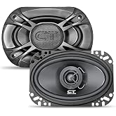 CT Sounds BIO-4X6-COX 4x6 Inch Coaxial Car Speakers, 160 Watts Max, Pair