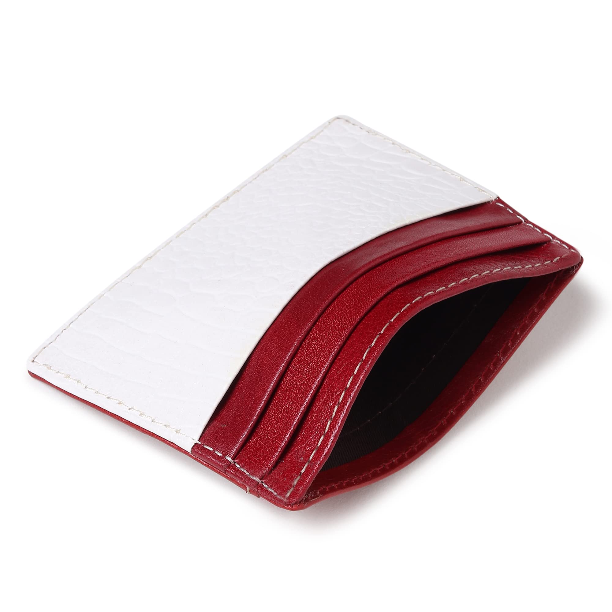 Women's Credit Card Holders - Small Ladies Wallet - Thin Wallet for Women - Dual Color Leather - Front Pocket Card Wallet - Slim Card Case - Giftbox