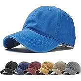HH HOFNEN Men Women Washed Distressed Twill Cotton Baseball Cap Vintage Adjustable Dad Hat