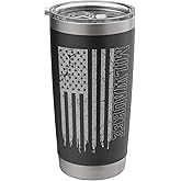 Vintage Milwaukee Patriotic USA Flag Pride Iconic Milwaukee Stainless Steel Insulated Tumbler