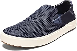 OLUKAI Lae'ahi Men's Slip On Shoes, Versatile & Casual Everyday Sneaker, Lightweight & Breathable Mesh, All-Day Wear & Comfort