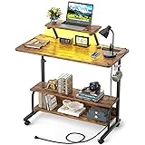 Height Adjustable Standing Desk with Power Outlets