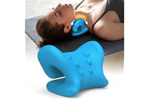 OCTIFIE Odorless Neck Stretcher for Neck Pain Relief, Ergonomic Neck Cloud Cervical Traction Device Chiropractic Pillow for Spine Alignment, Neck and Shoulder Relaxer for TMJ Headache Muscle Tension