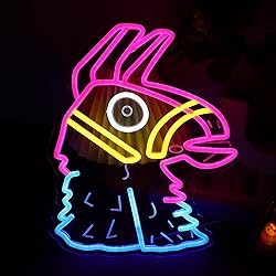 lmprintNook Lucky Lama Neon Signs for Wall