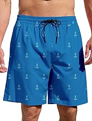 Lzzidou Men's Swim Trunks Mesh Lining Bathing Suit