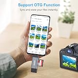 Beikell USB C SD Card Reader USB 3.0 Dual Connector Micro SD Adapter Mac PC view 7