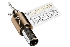 LOVETUNER Mindful Breathing & Meditation Tuning Necklace | 528 Hz Solfeggio Love Frequency | Stress Relief Whistle Necklace | Promote Calm through Sound & Breathwork for Adults