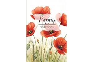 The Poppy Notebook: A Lined, Floral Notebook with Botanical Page Accents: Blank, Lined Pages for Notes, Journaling, and Creat