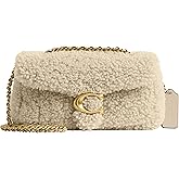 COACH Womens Tabby Shoulder Bag 20 In Shearling Beige One Size