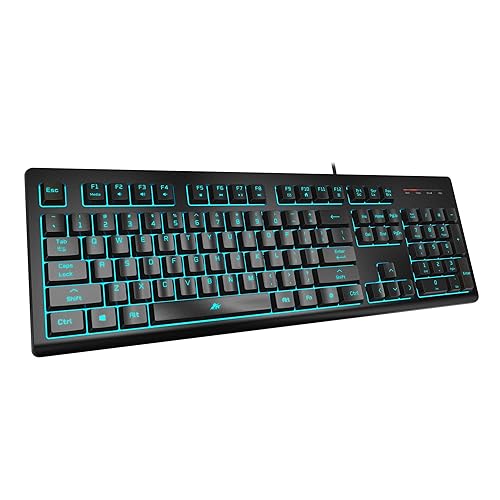 Light Up Quiet Gaming Keyboard Membrane Silent Wired Keyboard