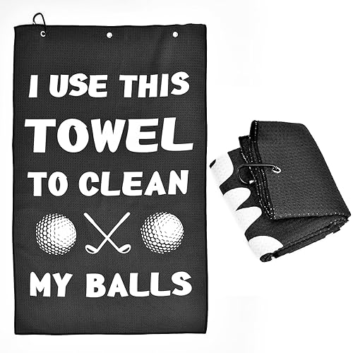 AENEE Christmas Golf Gift for Men Dad - Funny Stocking Filler, Accessories, Towel for Cleaning Balls - Secret Santa Present