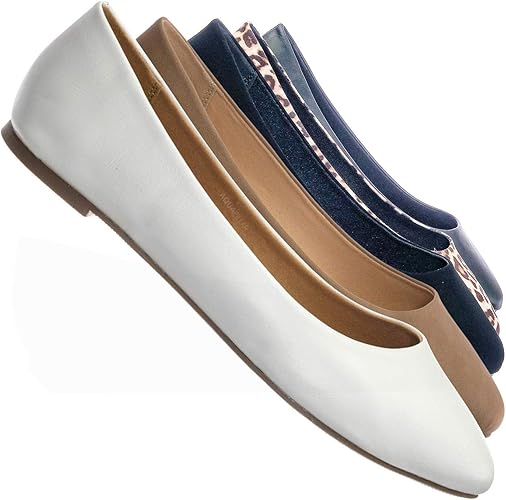 black almond toe flats