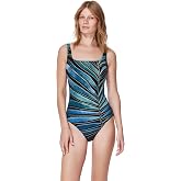 Gottex Square Neck One Piece - Adjustable Straps, Built-in Soft Cups, Tummy Control, Longer Torso and Fuller Coverage