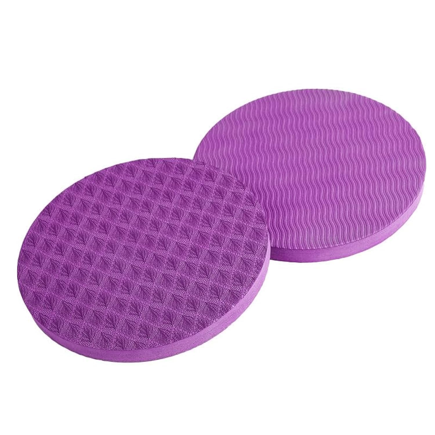 2Pcs Yoga Knee Pads Anti Slip Foam Support Cushions Balance Pad Kneeling Pad for Knees, Hands, Wrists and Elbows physiotherapy/Pilates/endurance/core stability/strength training (purple)