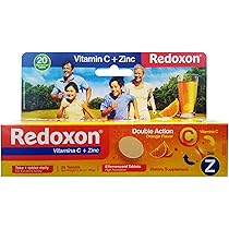 Amazon Com Orange Flavored Redoxon Effervescent Vitamin C Tablets With Zinc Ct Health Household