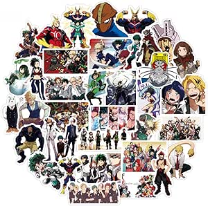 amazoncom bnha stickers mha stickers pack my hero