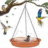 Hanging Bird Bath Hanging Bird-Feeder - CARGEN Garden BirdBath Tray Wildlife Feeder Plate Water Bowl or Water Bowl for Outdoors Garden Patio Decoration
