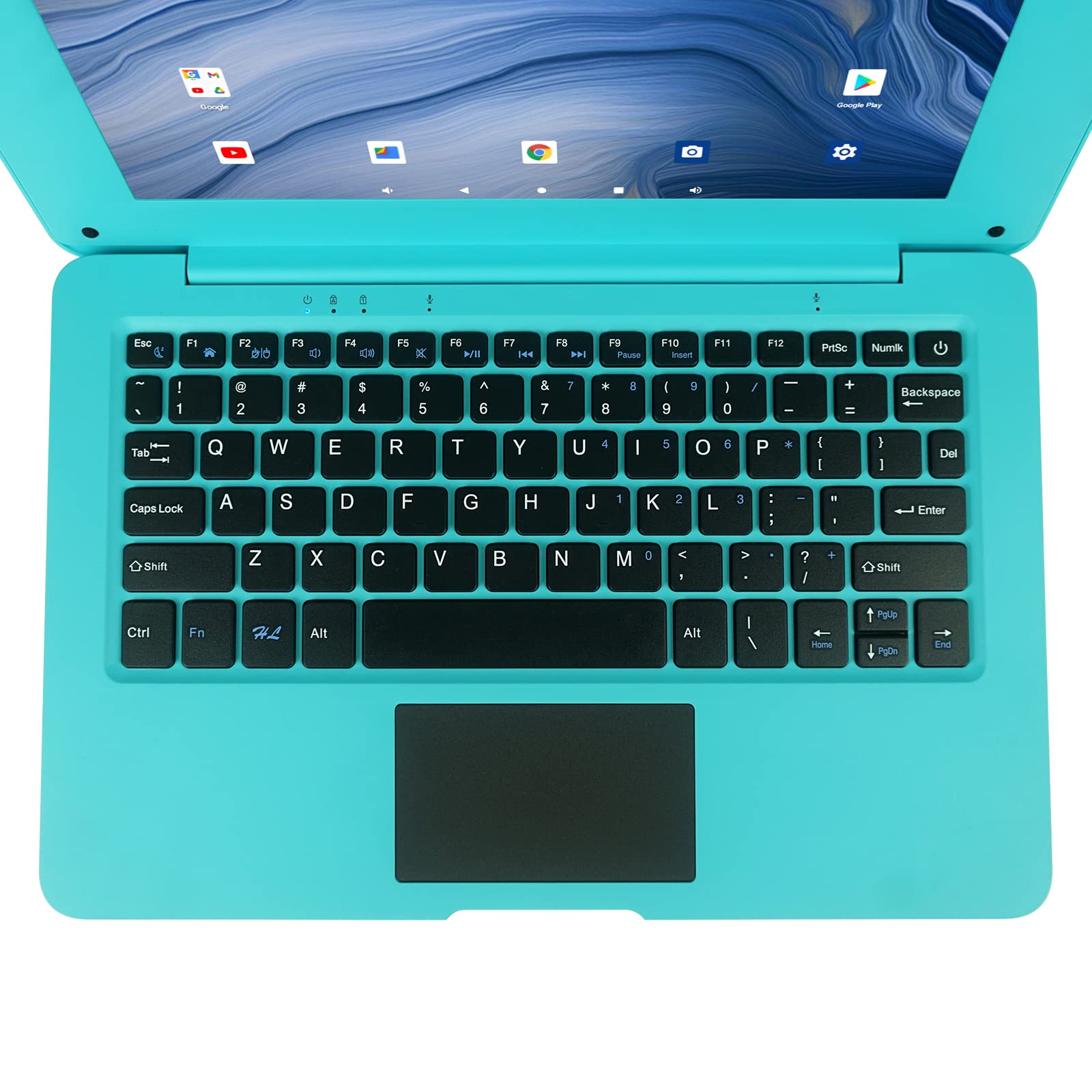 EVRAIN 10.1inch Android Netbook, Portable Laptop with A133P CPU, 2GB RAM 64GB ROM 800x1280 IPS Screen (Blue)