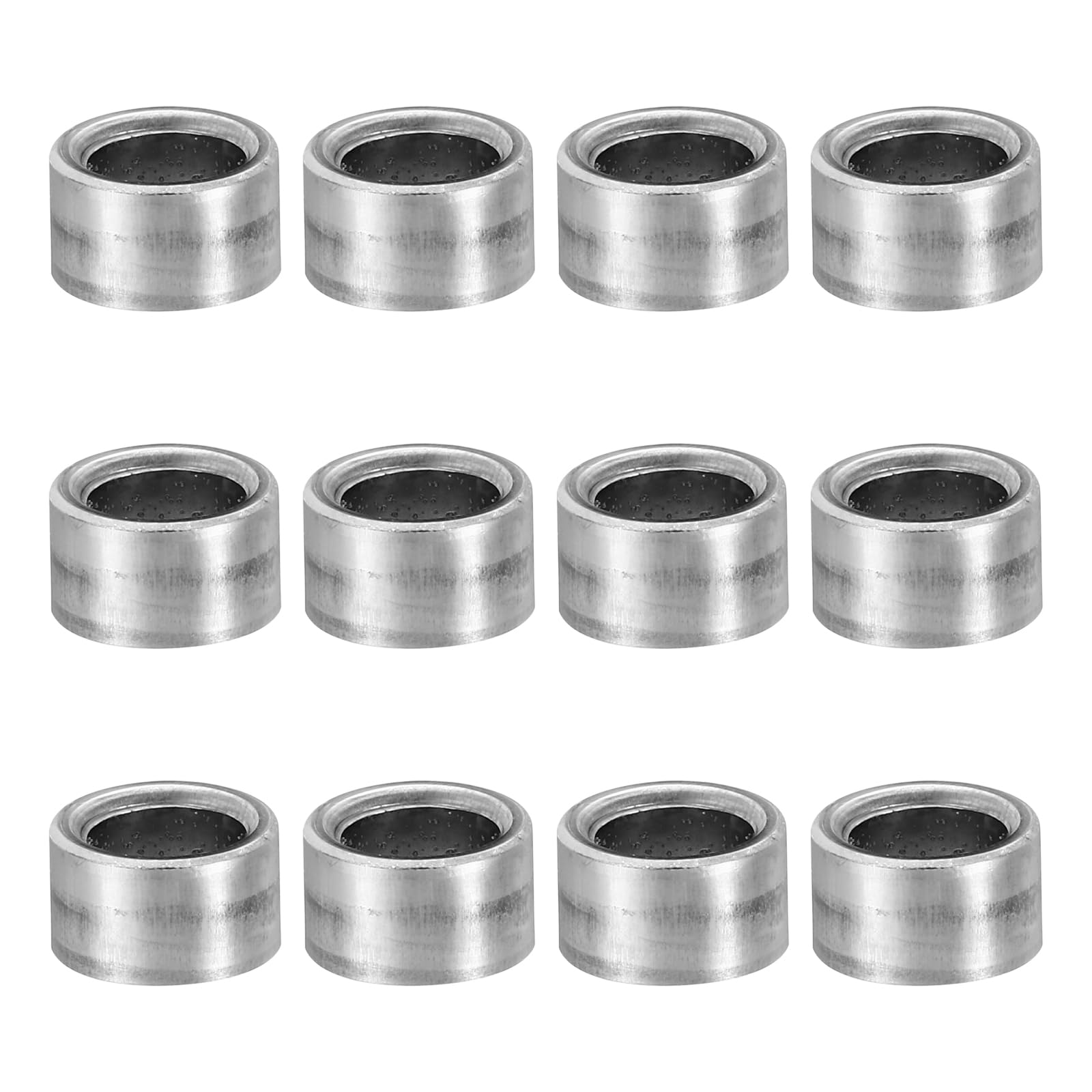 PATIKIL M8 Steel Spacers, 24 Pcs Metal Spacers Steel 8mm ID x 12mm OD x 7mm L Carbon Steel Spacer Screw Standoff Round for 5/16in or M8 Screw Bolts