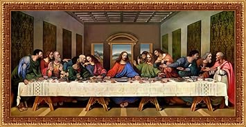 Sharon The Last Supper Of Jesus Christ The Oldest Painting Of The 13Th  Century,Size 14 Inches By 24 Inches: Amazon.in: Home & Kitchen