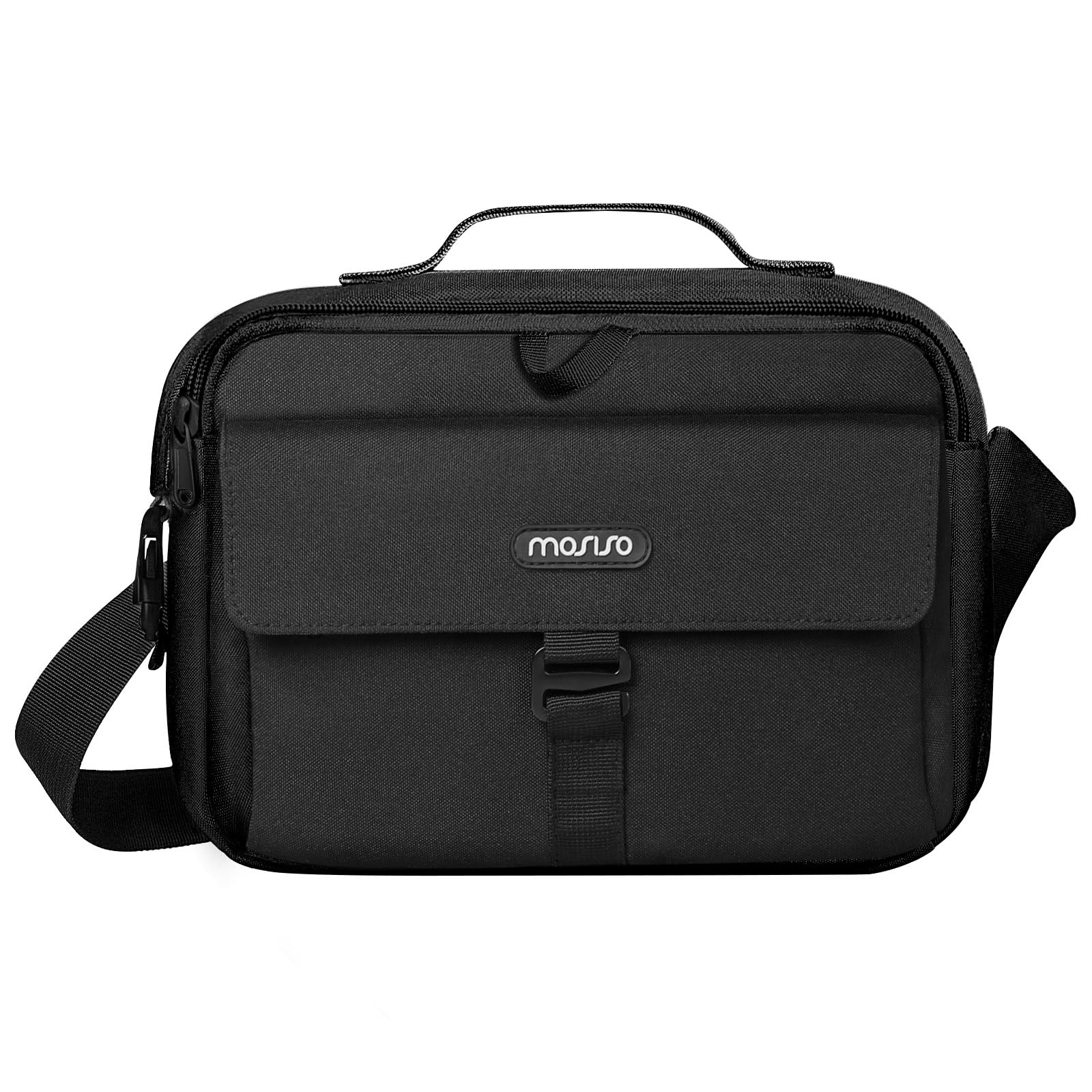 MOSISO Camera Shoulder Bag Case Crossbody Sling Purse, DSLR/SLR/Mirrorless Compact Padded Photography Handbag with Rain Cover Compatible with Canon/Nikon/Sony Cameras and Lenses, Black