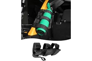 Adjustable Roll Bar Fire Extinguisher Mount Holder 3 lb for Jeep Wrangler Unlimited CJ YJ LJ TJ JK JKU JL JLU 4XE,(Black, Wit